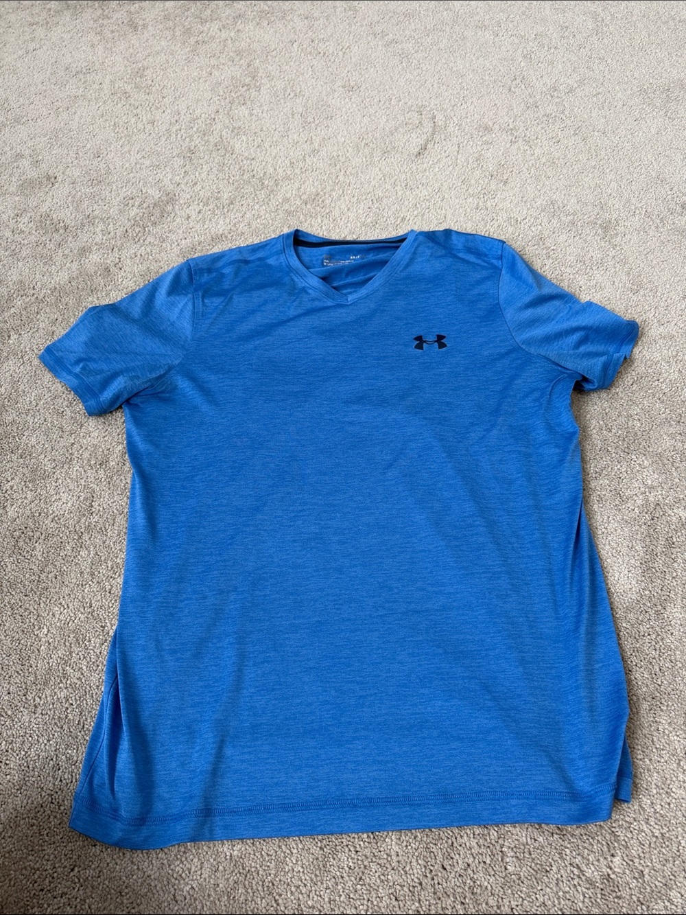 Under Armour Men's Blue V-Neck Tech Tee